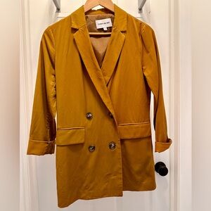 Elizabeth and James Double Breasted Long Line Blazer